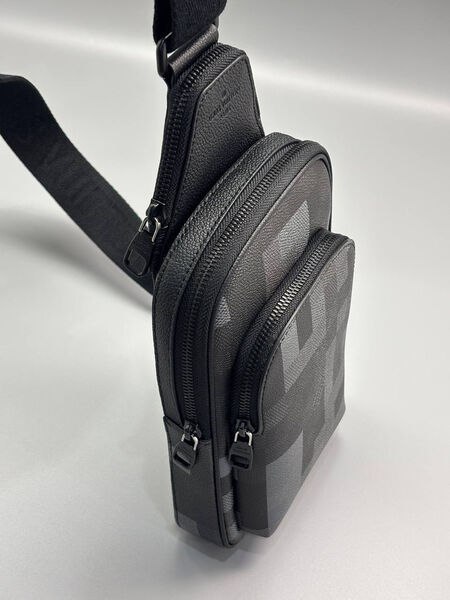 Мужская сумка слинг Louis Vuitton мужской кожа графитовый 195361-3