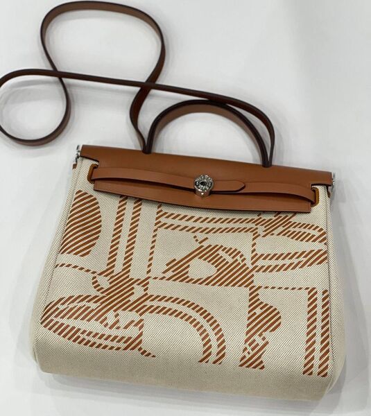 Сумка Hermèsherbag Zip женский кожа бежевый 189459