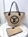 Сумка Louis Vuitton женский текстиль бежевый 196430-1