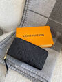 Кошелек Louis Vuitton женский кожа черный 97473-2