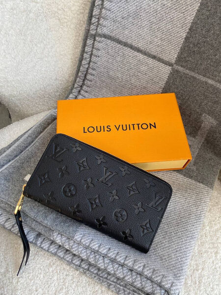 Кошелек Louis Vuitton женский кожа черный 97473-2