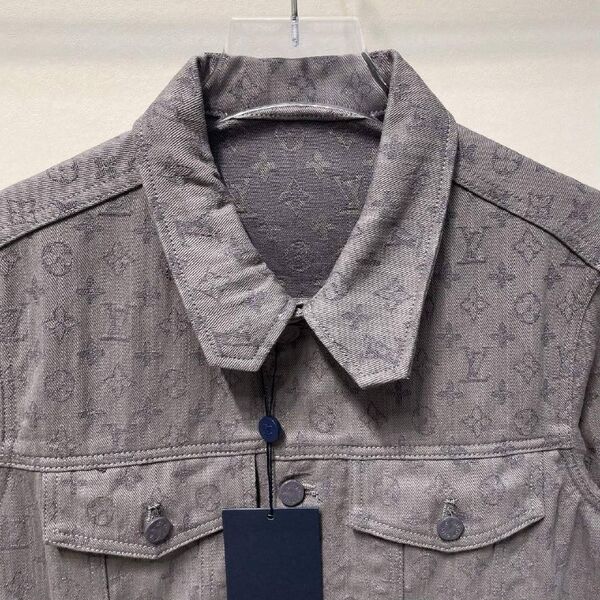 Мужская джинсовка Louis Vuitton мужской графитовый f5400311-1-2