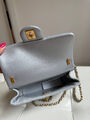 Сумка Chanel женский кожа бирюзовый 155755-4