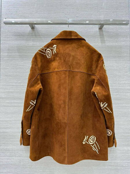 Куртка Ermanno Scervino женский замша бежевый 197895-6