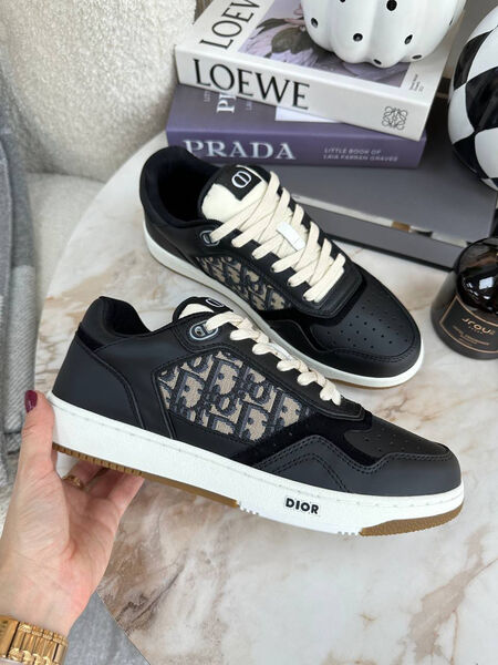 Кроссовки Christian Dior женский кожа черный 98237-6