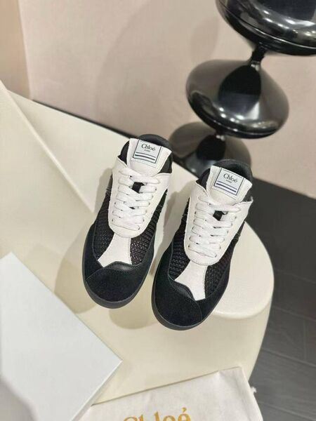 Женские кроссовки Chloe женский кожа черный h7267464-1-3