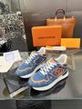 Кроссовки Louis Vuitton Neo Run Away женский кожа голубой v7996763-1-4
