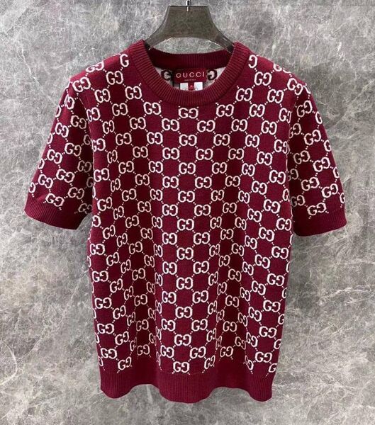 Кофта Gucci женский трикотаж бордовый 169253