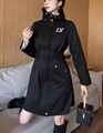Плащ Louis Vuitton женский черный 143036-1