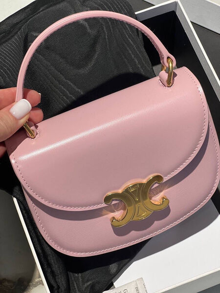 Сумка Celine женский кожа розовый 107395-2