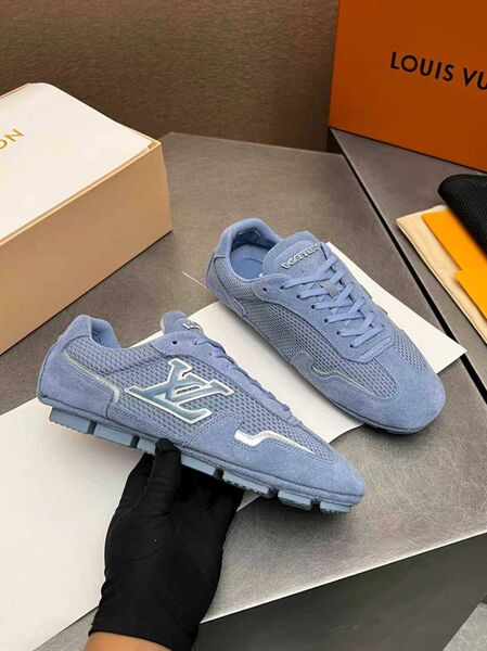 Женские кеды Louis Vuitton женский замша бирюзовый j3180401-1-6