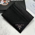 Картхолдер Prada мужской кожа черный 103487-1