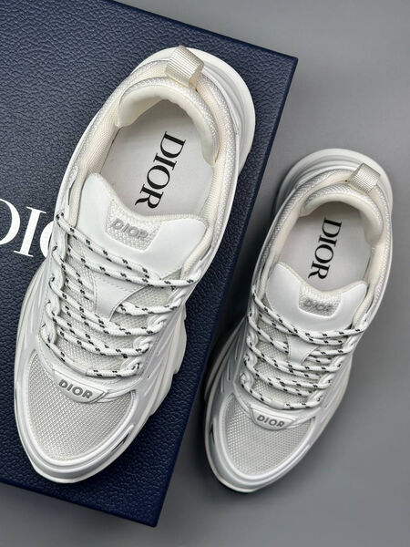 Мужские кроссовки Christian Dior мужской кожа белый 190675-6