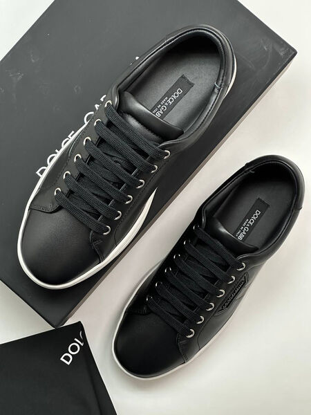 Мужские кеды Dolce & Gabbana мужской кожа черный 151916-6