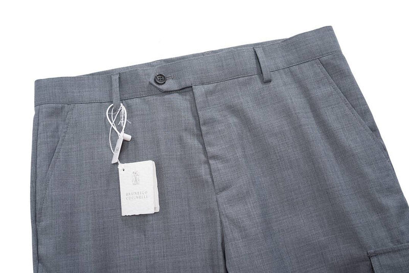 Мужские брюки Brunello Cucinelli мужской графитовый 158159-8