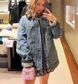 Куртка джинсовка Louis Vuitton женский джинса темно-синий 120727