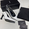 Туфли Saint Laurent женский кожа белый 101573-2