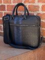 Мужской портфель Bottega Veneta мужской кожа синий 52033-5