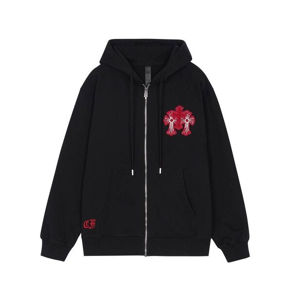 Мужское зип-худи Chrome Hearts мужской черный y3593316-1-2