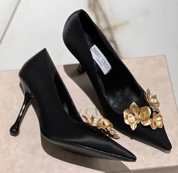 Туфли Jimmy Choo женский сатин черный 138700