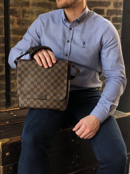 Мужская сумка мессенджер Louis Vuitton мужской канва 42832-3