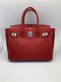Сумка Hermès Birkin 30 ручная работа женский кожа бордовый 75346-3