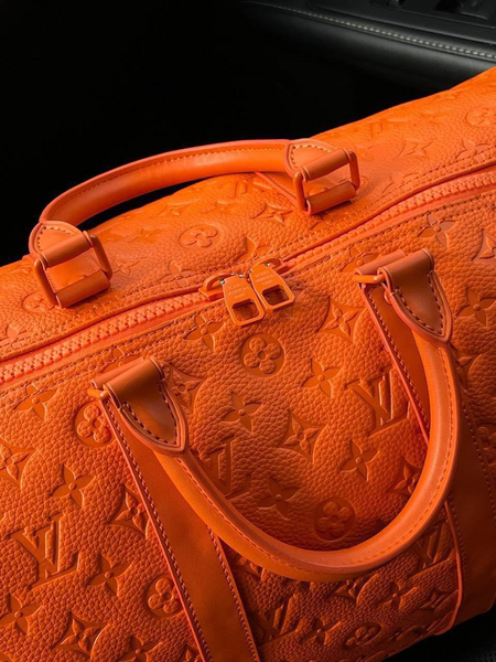 Дорожная сумка Louis Vuitton мужской кожа оранжевый 19244-4