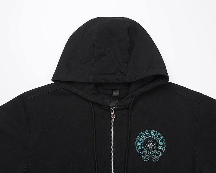 Мужское зип-худи Chrome Hearts мужской черный m9310971-1-6