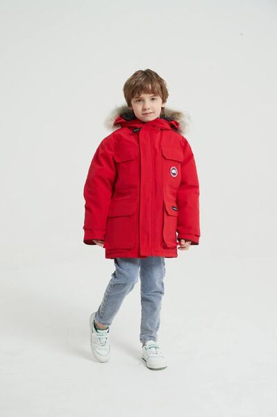 Детский пуховик Canada Goose Expedition Kids Parka бордовый c8278815-1-10