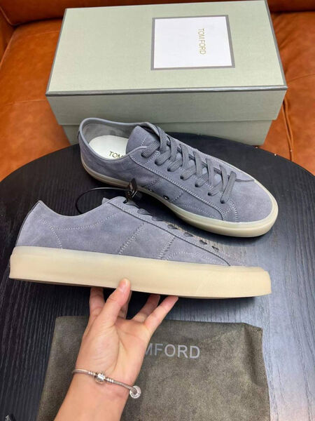 Мужские кеды Tom Ford мужской замша графитовый 145727-3