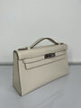 Сумка Hermèskelly 20 Pochette женский кожа белый 138055-2