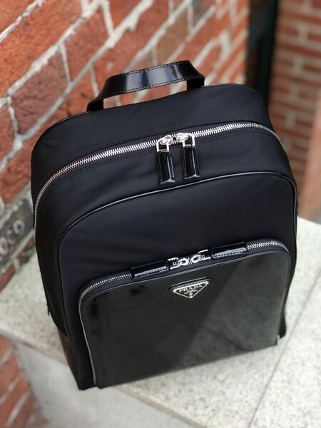 Рюкзак Prada мужской нейлон черный 65312-4