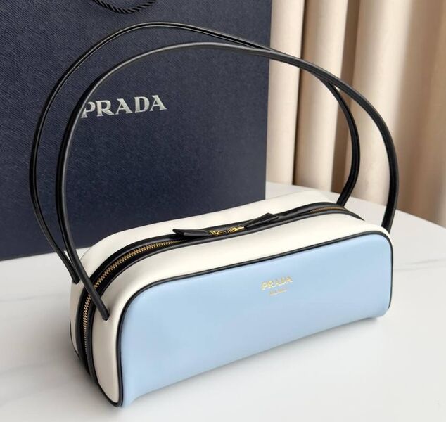 Сумка Prada женский кожа бирюзовый 186347