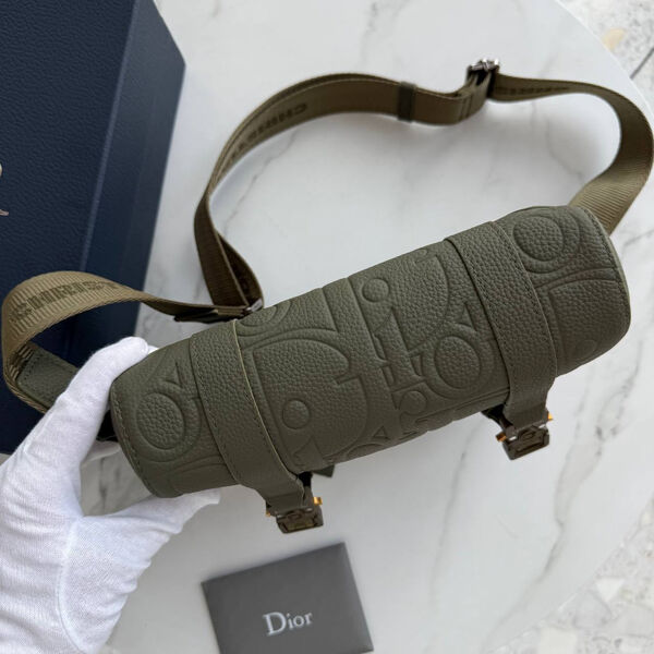 Мужская сумка мессенджер Christian Dior мужской кожа болотный 194530-2