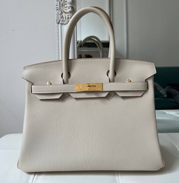 Сумка Hermès Birkin 30 женский кожа графитовый 146989