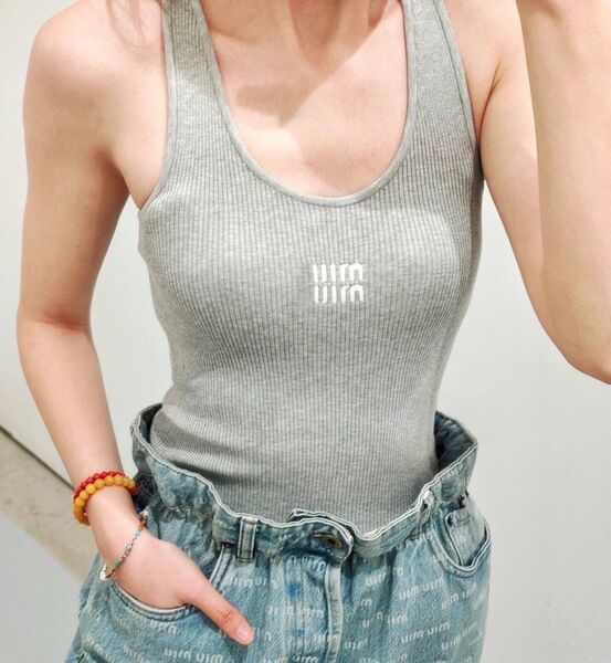 Майка Miu Miu женский графитовый 152746