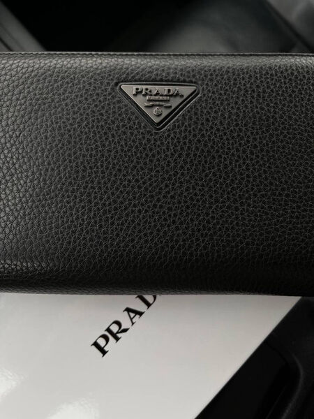 Мужской кошелек Prada мужской кожа черный 153047-4