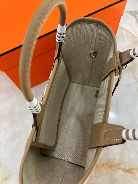 Сумка Hermès женский кожа бежевый 155344-6