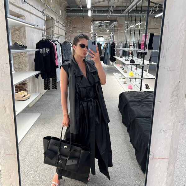 Сумка Balenciaga женский кожа черный 158403-5