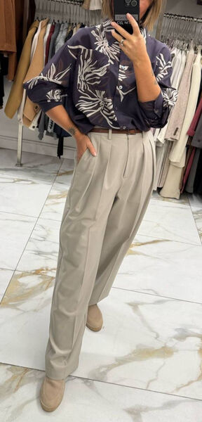 Брюки Brunello Cucinelli женский графитовый 179246-2