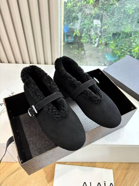 Женские зимние туфли Alaïa женский замша черный u6282186-1-6