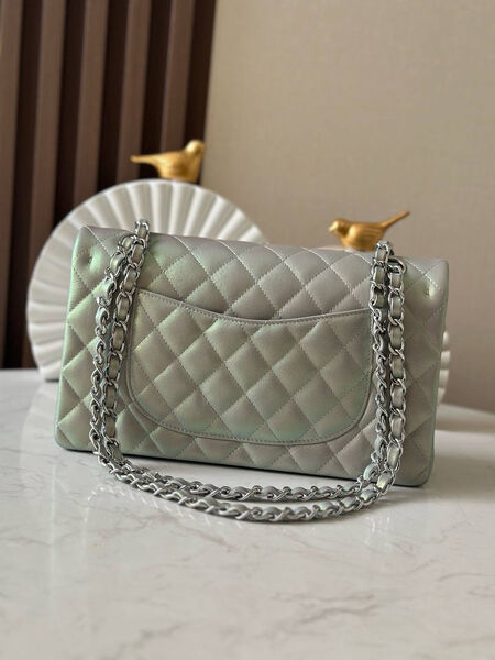 Сумка Chanel 2.55 женский кожа болотный 195088-3