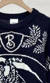 Свитер Burberry женский вязаная ткань черный 166917-4