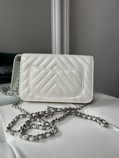 Сумка Chanel Mini женский кожа белый 143088-2