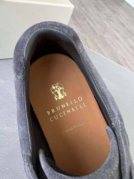 Мужские кеды Brunello Cucinelli мужской замша графитовый 145762-5