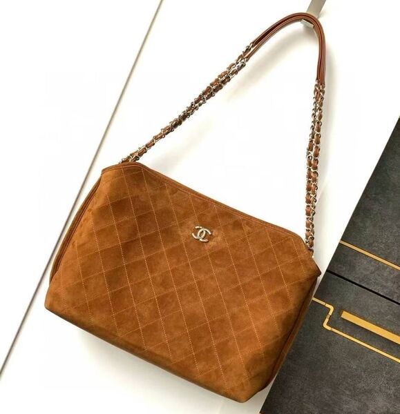 Сумка Chanel женский замша бежевый 179258