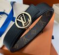 Женский ремень Louis Vuitton женский кожа черный 139040-1