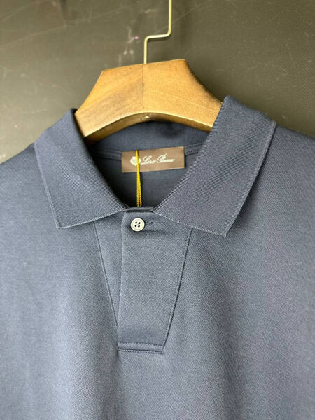 Мужское поло Loro Piana мужской графитовый 144404-3