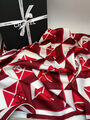 Платок Chanel женский шелк бордовый 197758