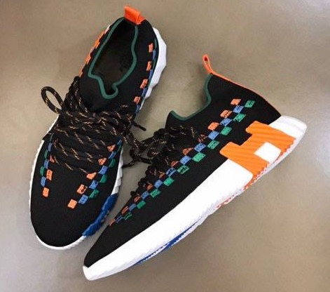 Мужские кроссовки Hermès мужской текстиль черный 184140
